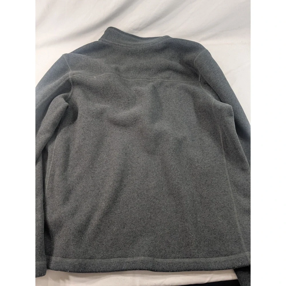 The North Face Mens Dark Grey Gordon Lyons Quarter Zip Fleece Jacket XL